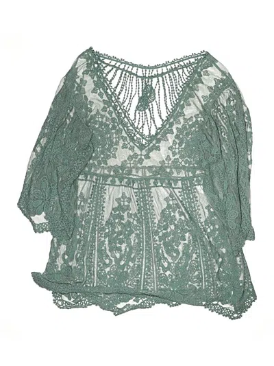 Pre-owned Unbranded Swimsuit Cover Up In Green
