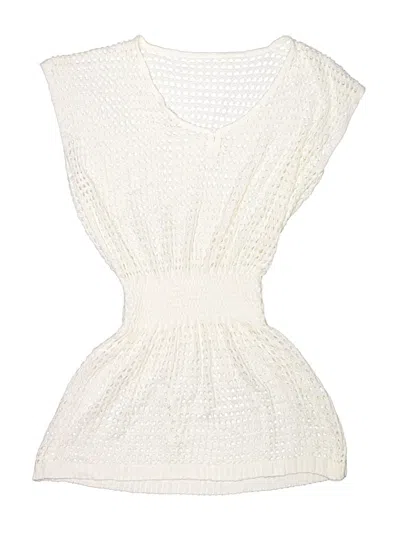 Pre-owned Unbranded Swimsuit Cover Up In Ivory