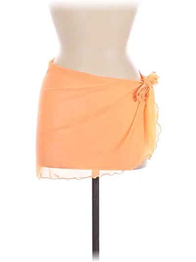 Pre-owned Unbranded Swimsuit Cover Up In Orange