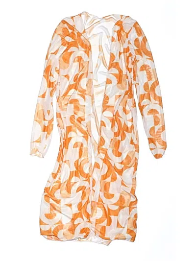 Pre-owned Unbranded Swimsuit Cover Up In Orange