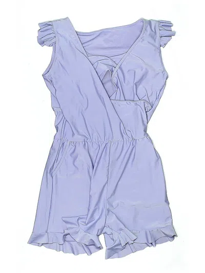 Pre-owned Unbranded Swimsuit Cover Up In Purple