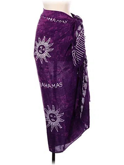 Pre-owned Unbranded Swimsuit Cover Up In Purple