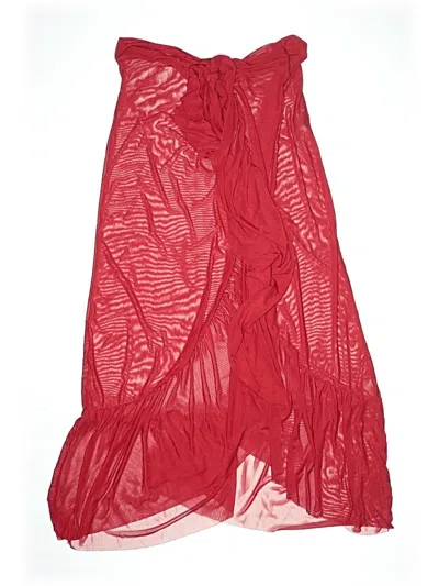 Pre-owned Unbranded Swimsuit Cover Up In Red
