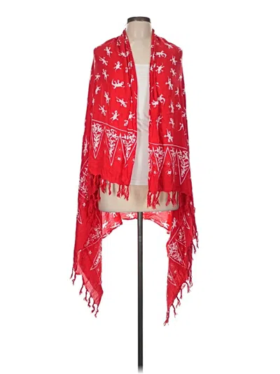 Pre-owned Unbranded Swimsuit Cover Up In Red