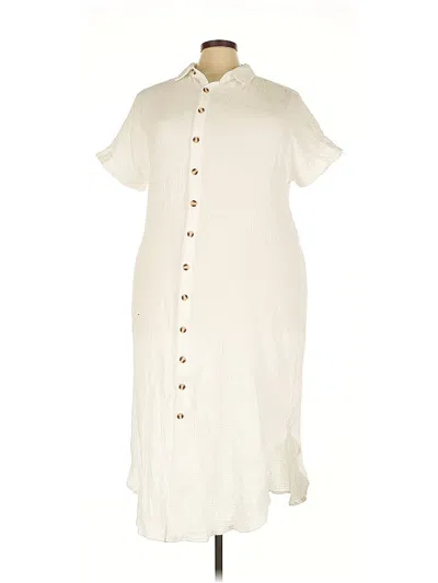 Pre-owned Unbranded Swimsuit Cover Up In White