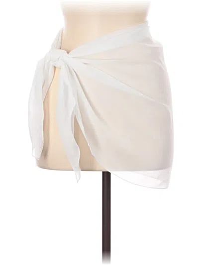 Pre-owned Unbranded Swimsuit Cover Up In White