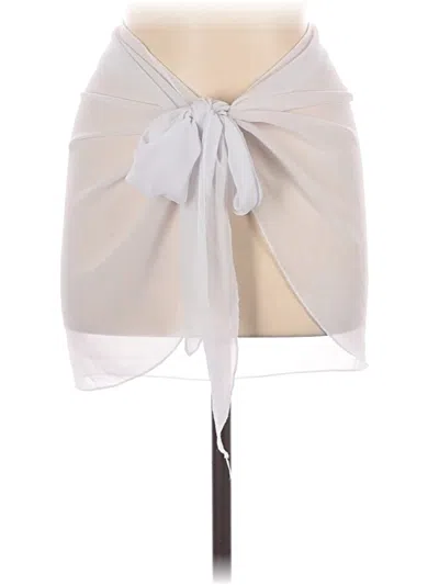 Pre-owned Unbranded Swimsuit Cover Up In White