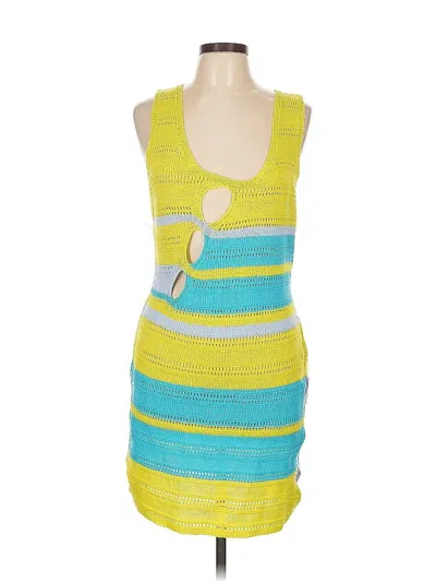 Pre-owned Unbranded Swimsuit Cover Up In Yellow