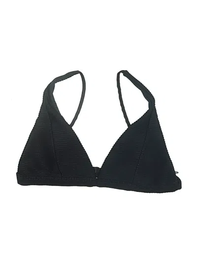 Pre-owned Unbranded Swimsuit Top Black Chevron/herringbone Pattern Swimwear