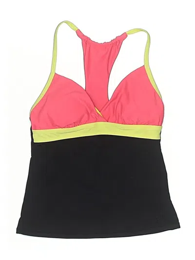 Pre-owned Unbranded Swimsuit Top Black Color Block Pattern Swimwear