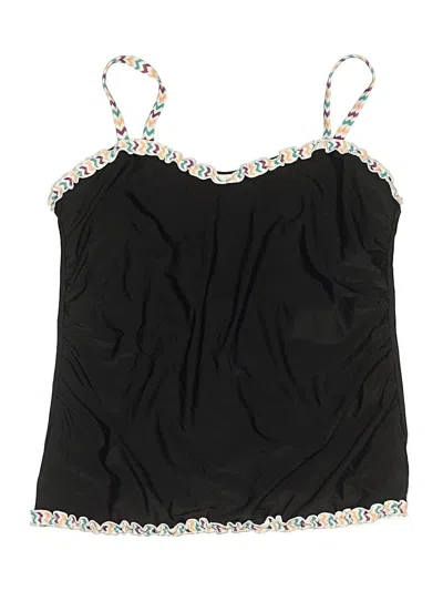 Pre-owned Unbranded Swimsuit Top Black Strapless Neckline Swimwear