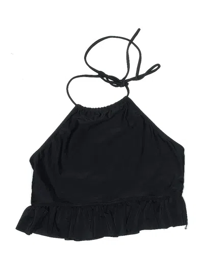 Pre-owned Unbranded Swimsuit Top Black Swimwear