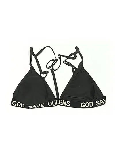 Pre-owned Unbranded Swimsuit Top Black Swimwear