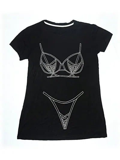 Pre-owned Unbranded Swimsuit Top Black Swimwear