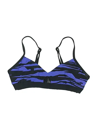 Pre-owned Unbranded Swimsuit Top Blue Graphic Pattern Swimwear