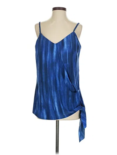 Pre-owned Unbranded Swimsuit Top Blue One Shoulder Neckline Swimwear