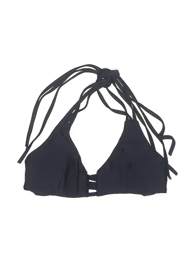 Pre-owned Unbranded Swimsuit Top Blue Solid Pattern Swimwear