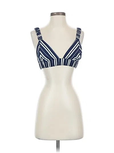 Pre-owned Unbranded Swimsuit Top Blue Sweetheart Neckline Swimwear