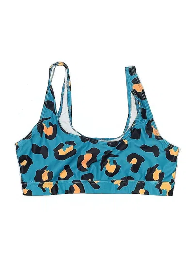 Pre-owned Unbranded Swimsuit Top Blue Swimwear