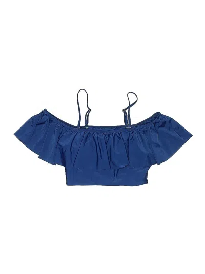 Pre-owned Unbranded Swimsuit Top Blue Swimwear