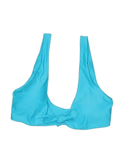 Pre-owned Unbranded Swimsuit Top Blue Swimwear