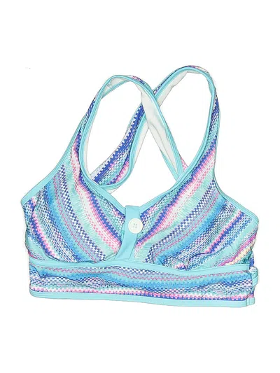 Pre-owned Unbranded Swimsuit Top Blue Swimwear