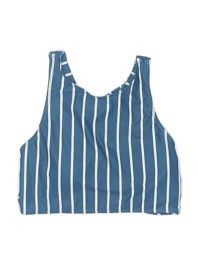 Pre-owned Unbranded Swimsuit Top Blue Swimwear