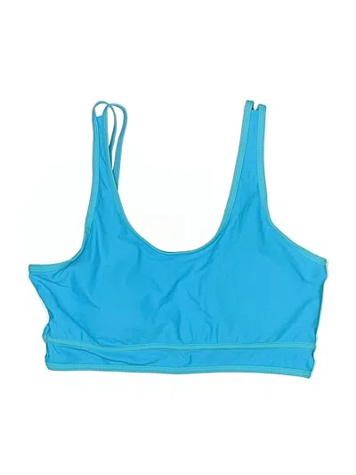 Pre-owned Unbranded Swimsuit Top Blue Swimwear