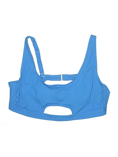 Pre-owned Unbranded Swimsuit Top Blue Swimwear