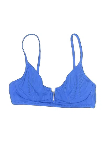 Pre-owned Unbranded Swimsuit Top Blue Swimwear
