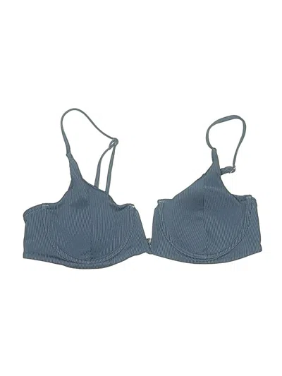 Pre-owned Unbranded Swimsuit Top Blue Swimwear