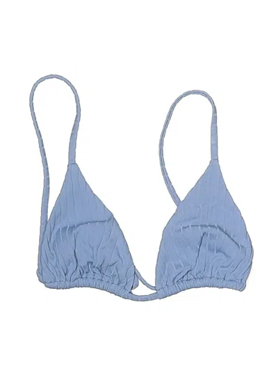 Pre-owned Unbranded Swimsuit Top Blue Swimwear