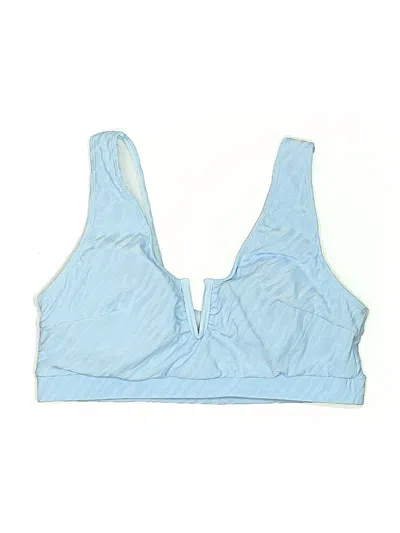 Pre-owned Unbranded Swimsuit Top Blue Swimwear