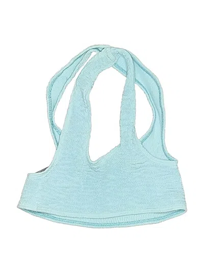 Pre-owned Unbranded Swimsuit Top Blue Swimwear