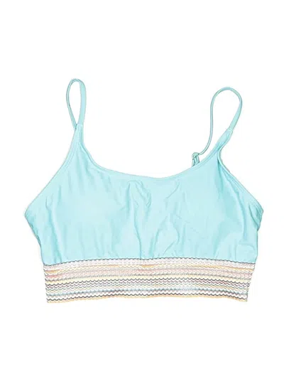 Pre-owned Unbranded Swimsuit Top Blue Swimwear