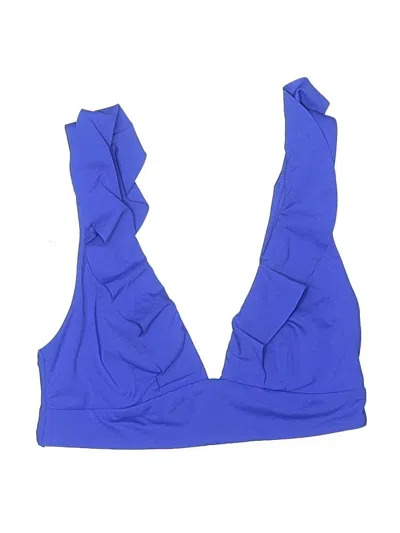 Pre-owned Unbranded Swimsuit Top Blue Swimwear