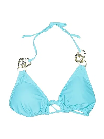Pre-owned Unbranded Swimsuit Top Blue Swimwear