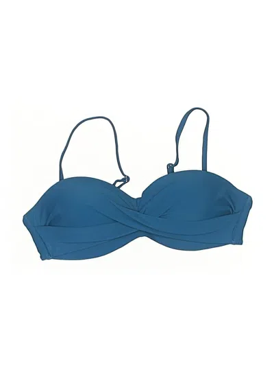 Pre-owned Unbranded Swimsuit Top Blue Swimwear
