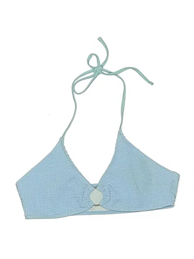 Pre-owned Unbranded Swimsuit Top Blue Swimwear