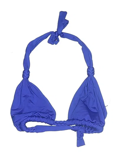 Pre-owned Unbranded Swimsuit Top Blue Swimwear