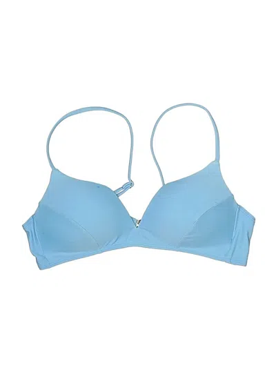 Pre-owned Unbranded Swimsuit Top Blue Swimwear