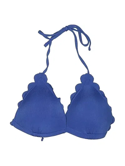 Pre-owned Unbranded Swimsuit Top Blue Swimwear