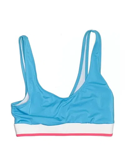 Pre-owned Unbranded Swimsuit Top Blue Swimwear