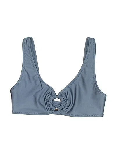 Pre-owned Unbranded Swimsuit Top Blue Swimwear