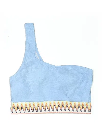 Pre-owned Unbranded Swimsuit Top Blue Swimwear