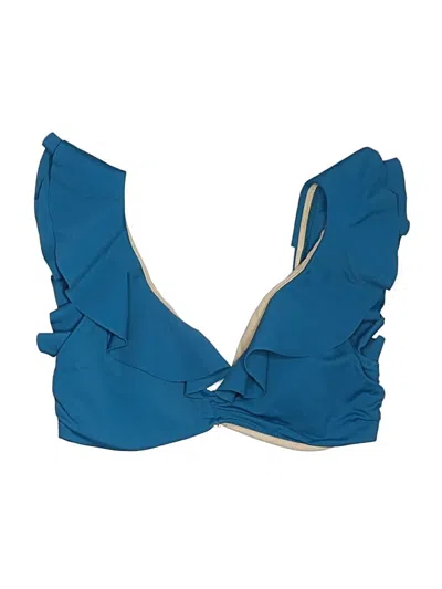 Pre-owned Unbranded Swimsuit Top Blue Swimwear