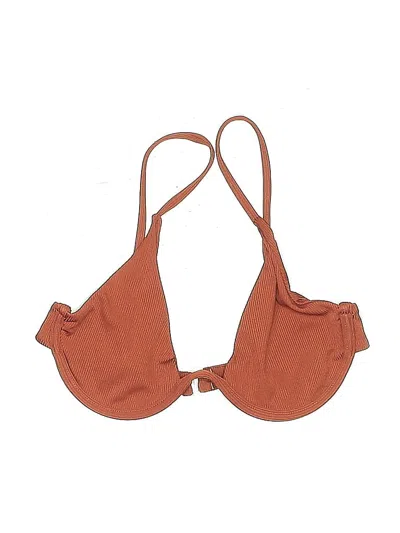 Pre-owned Unbranded Swimsuit Top Brown Swimwear