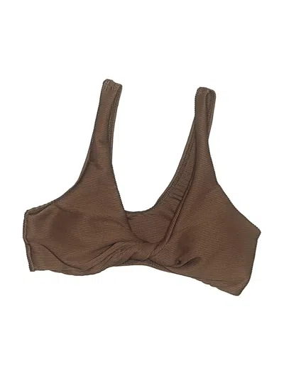 Pre-owned Unbranded Swimsuit Top Brown Swimwear