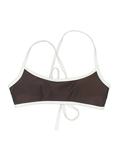 Pre-owned Unbranded Swimsuit Top Brown Swimwear