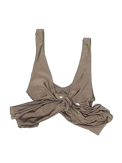 Pre-owned Unbranded Swimsuit Top Brown Swimwear